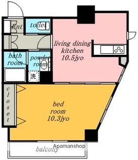 GRAMERCY SHIROMI−DORI【3階】の間取り