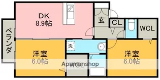 フロレスタ【2階】の間取り