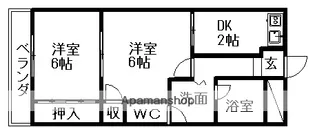 愛知県名古屋市北区川中町【マンション】の間取り