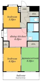 愛知県名古屋市北区上飯田北町1丁目【マンション】の間取り