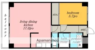 愛知県名古屋市北区楠味鋺3丁目【マンション】の間取り