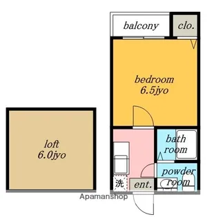 愛知県名古屋市北区杉村1丁目【アパート】の間取り