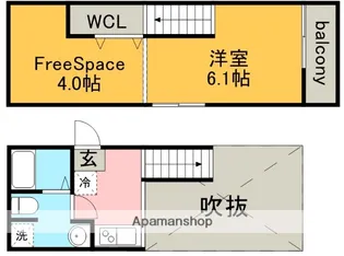 愛知県名古屋市北区長田町4丁目【アパート】の間取り