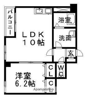 愛知県名古屋市北区大曽根3丁目【マンション】の間取り