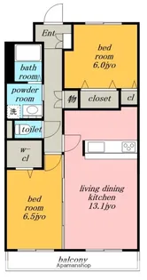 愛知県名古屋市北区丸新町【マンション】の間取り
