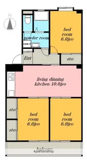 愛知県名古屋市北区天道町1丁目【マンション】の間取り