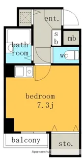 愛知県名古屋市東区徳川2丁目【マンション】の間取り
