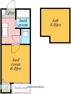 愛知県名古屋市北区水切町6丁目【アパート】の間取り