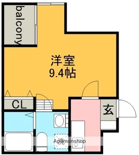 愛知県名古屋市北区紅雲町【アパート】の間取り