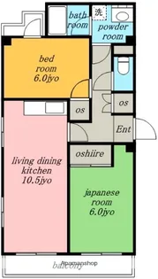 愛知県名古屋市北区生駒町7丁目【マンション】の間取り