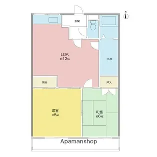 愛知県名古屋市北区喜惣治1丁目【アパート】の間取り