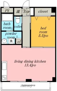 愛知県名古屋市北区山田4丁目【マンション】の間取り