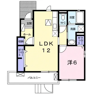 ウイング K【1階】の間取り