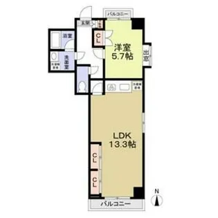 ITOH壱番館【6階】の間取り