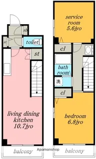 愛知県名古屋市北区上飯田南町2丁目【マンション】の間取り