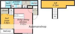 愛知県名古屋市北区城東町5丁目【アパート】の間取り