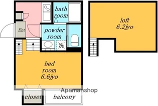 愛知県名古屋市北区杉栄町3丁目【アパート】の間取り