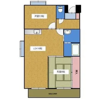 エステート19【302号室】の間取り