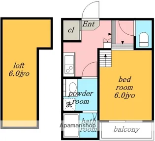 愛知県名古屋市北区八代町1丁目【アパート】の間取り