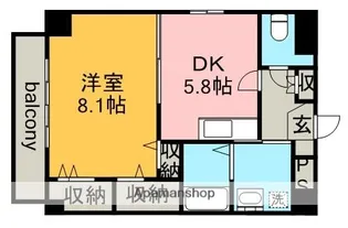 愛知県名古屋市北区金城3丁目【マンション】の間取り