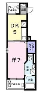 ラ・ポール筒井【3階】の間取り