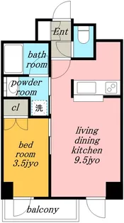 Mステージ矢田南【8階】の間取り