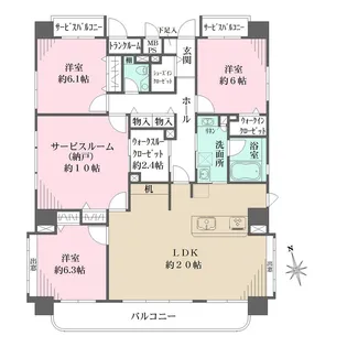 大幸マンション【2階】の間取り