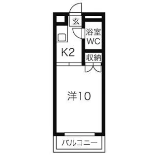 ラッキーキャット【5階】の間取り