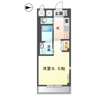 ラ・プラース古出来【2階】の間取り