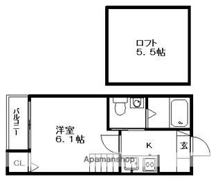 愛知県名古屋市北区生駒町4丁目【アパート】の間取り