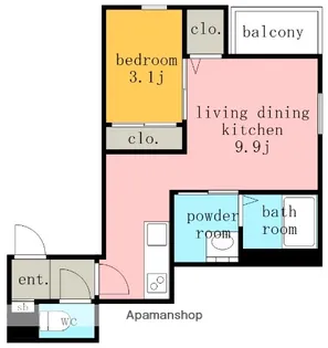 REGALEST上飯田西【1階】の間取り