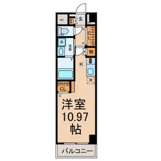 マックヴィラージュ平安【5階】の間取り