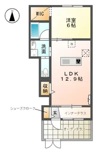 グランチェスタ楠S【1階】の間取り