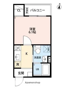 愛知県名古屋市北区辻町2丁目【アパート】の間取り