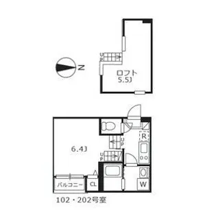 ハーモニーテラス水切町【1階】の間取り