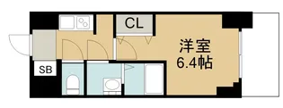 S−RESIDENCE平安通【6階】の間取り