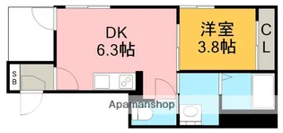 愛知県名古屋市北区東長田町2丁目【アパート】の間取り