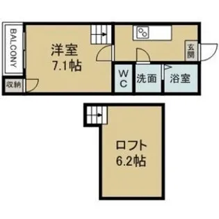 フォレスト志賀本通【1階】の間取り