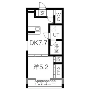 愛知県名古屋市北区城東町1丁目【アパート】の間取り
