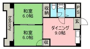 CASA DE FELINE (旧称 ビラ安藤)【5階】の間取り