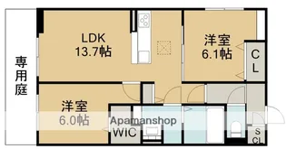 愛知県名古屋市北区清水4丁目【アパート】の間取り