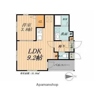 Cherim名城公園【1階】の間取り