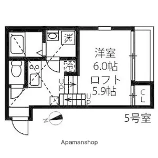 愛知県名古屋市北区大杉町4丁目【アパート】の間取り