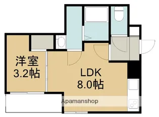 1LDKの間取り画像