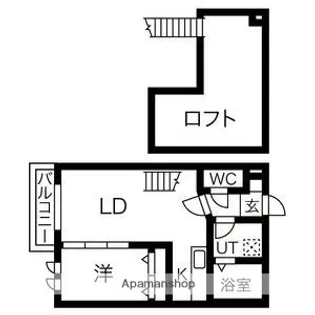 愛知県名古屋市北区中杉町3丁目【アパート】の間取り