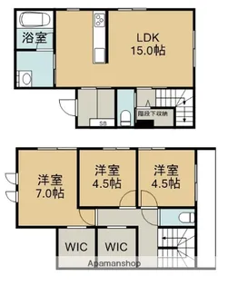 COSMO TERRACEガレージハウス【1階】の間取り