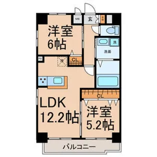 愛知県名古屋市北区杉村1丁目【マンション】の間取り