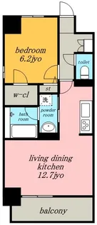 ファースト ヴァンヴェール【9階】の間取り
