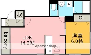 愛知県名古屋市北区柳原2丁目【アパート】の間取り