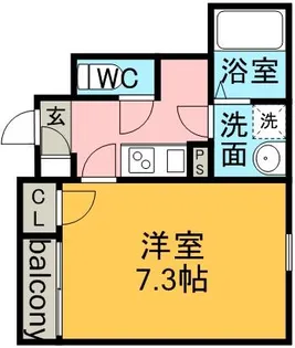 愛知県名古屋市北区真畔町【アパート】の間取り